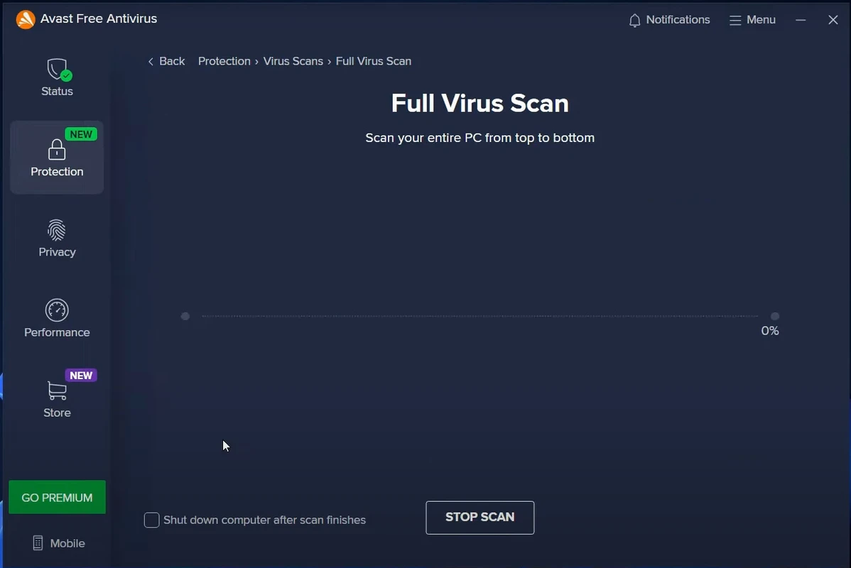 Avast Free Antivirus Screenshot 1