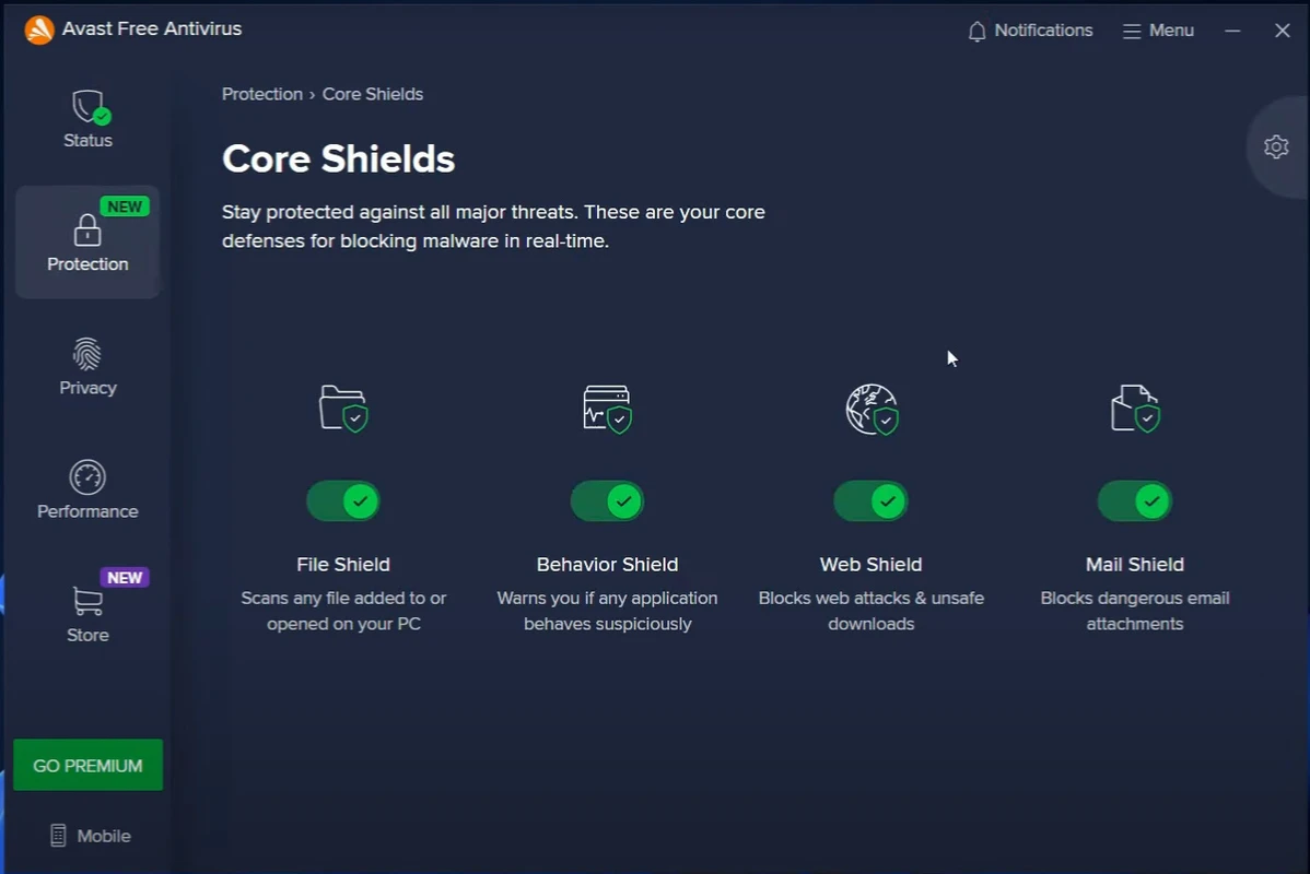Avast Free Antivirus Screenshot 2