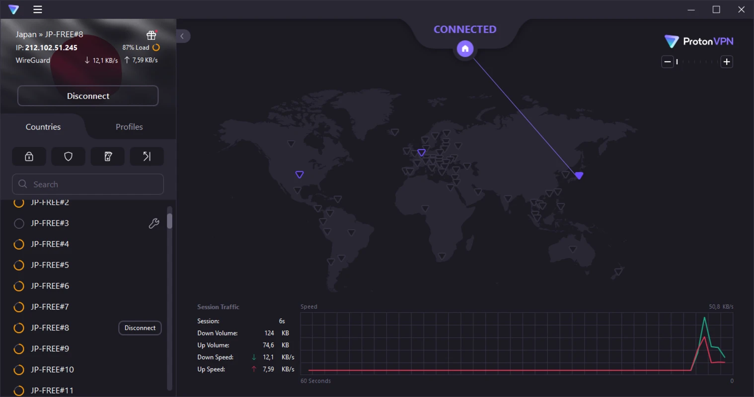 ProtonVPN Screenshot 1