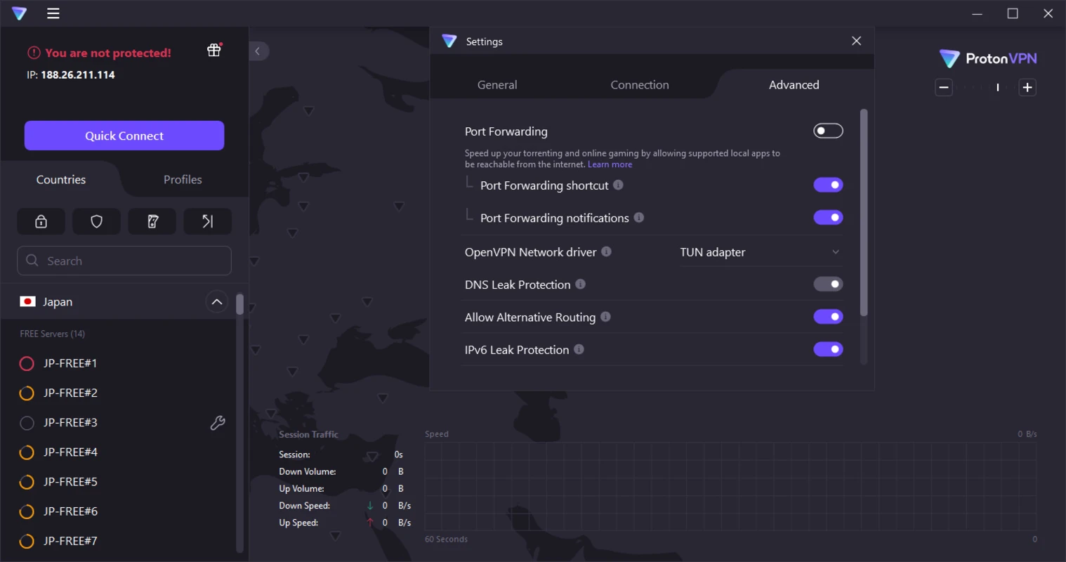 ProtonVPN Screenshot 2