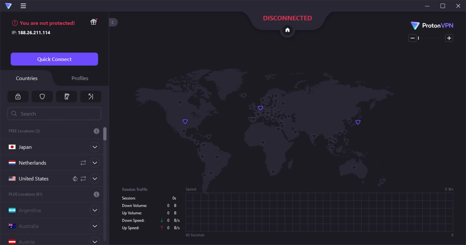 ProtonVPN Screenshot 3