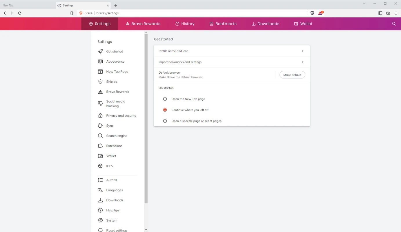Brave Browser Screenshot 1