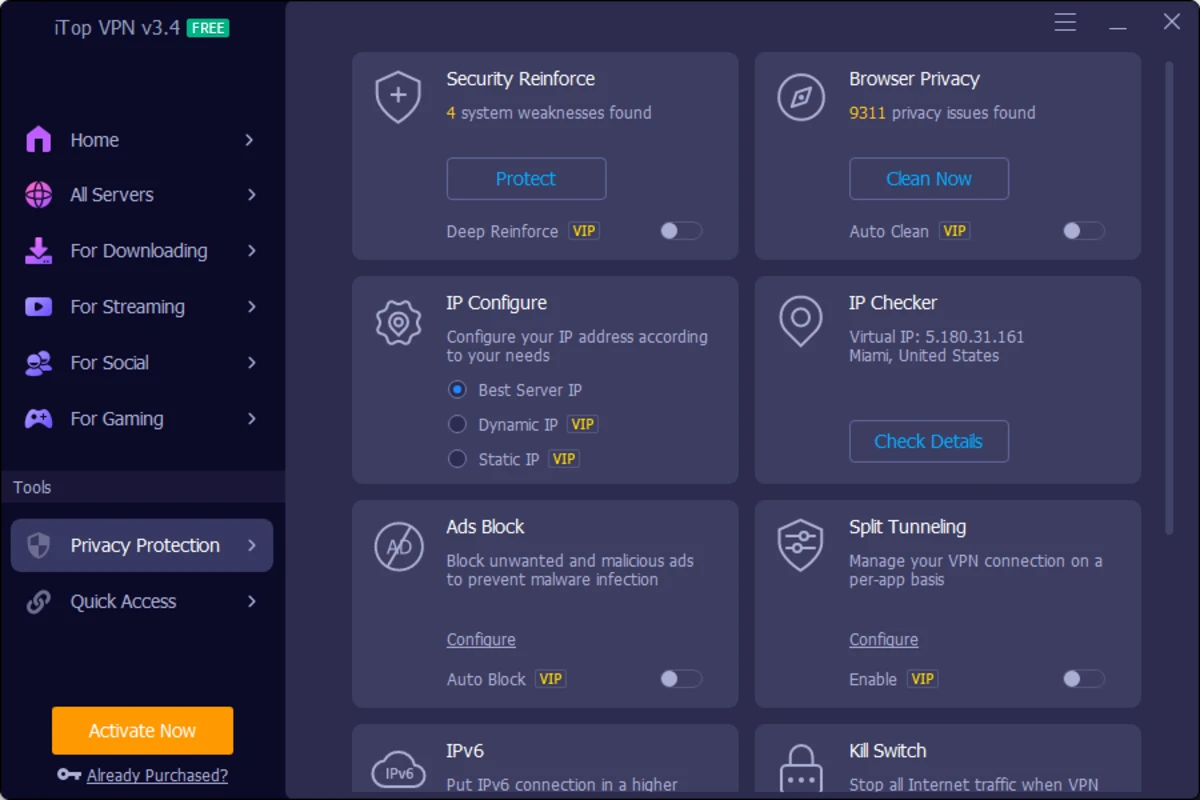 iTop VPN Screenshot 2