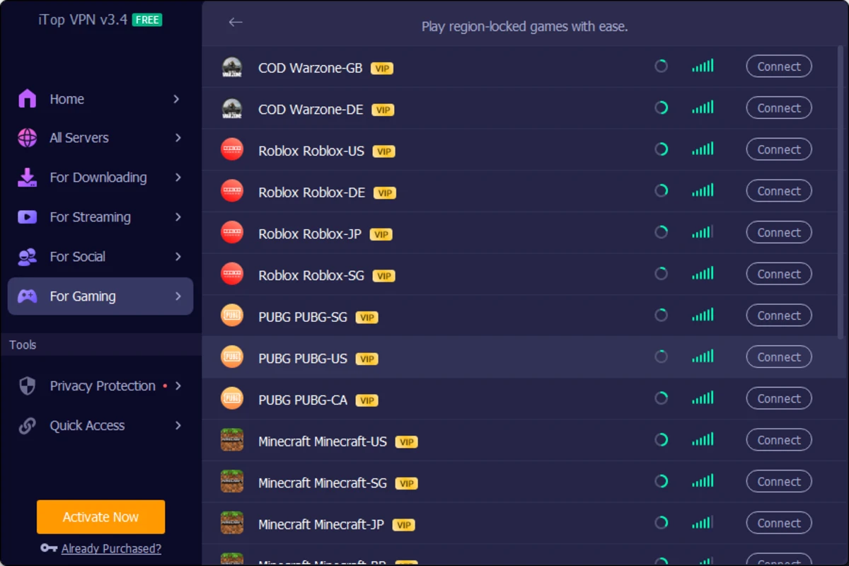 iTop VPN Screenshot 3