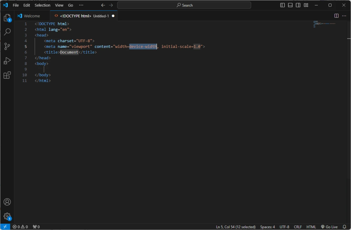 Visual Studio Code Screenshot 1