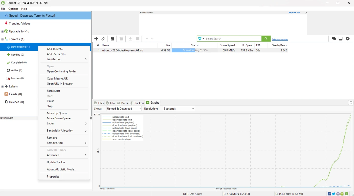 uTorrent Screenshot 2