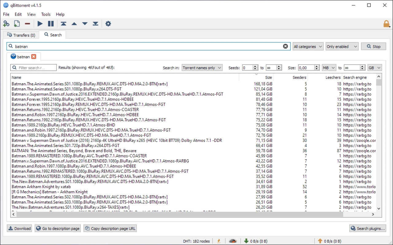 qBittorrent Screenshot 2